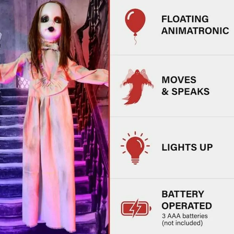 Haunted Hill Farm 3.92-ft Freestanding Musical Lighted Zombie Animatronic Halloween Prop