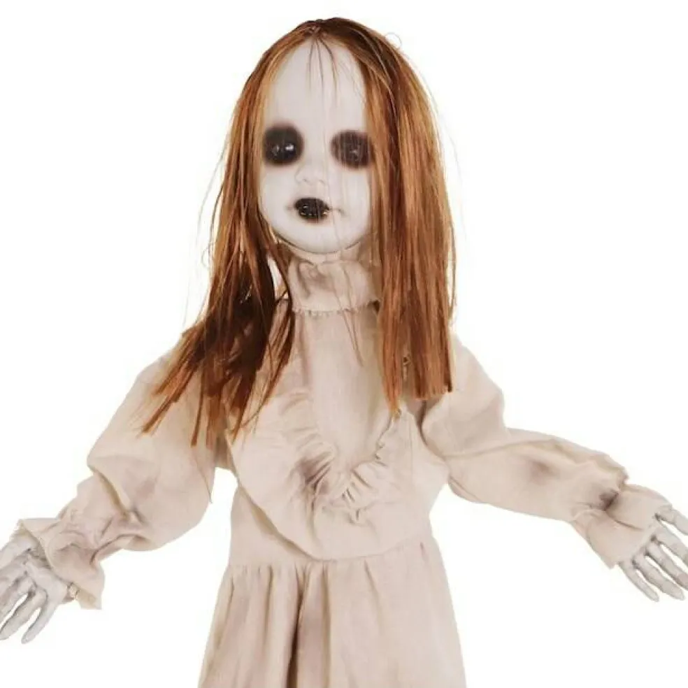 Haunted Hill Farm 3.92-ft Freestanding Musical Lighted Zombie Animatronic Halloween Prop