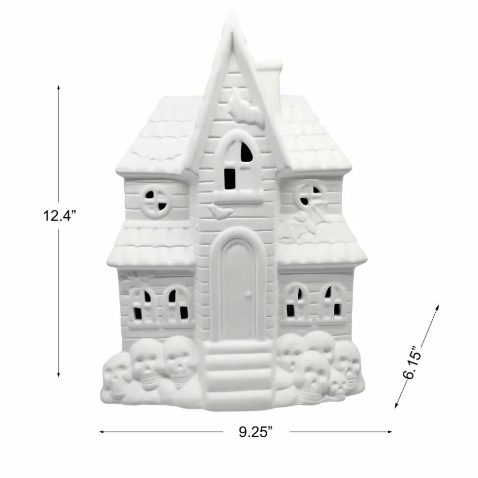 12.5" Haunted House DIY Ceramic LED Décor by Make Market®