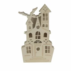 7.75" Haunted House DIY LED Wood Décor by Make Market®