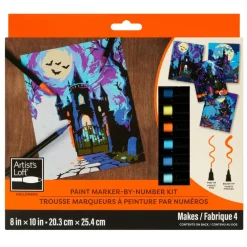 Haunted Houses Paint Marker-by-Number Kit by Artist's Loft®