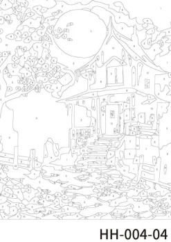 Haunted Houses Paint Marker-by-Number Kit by Artist's Loft®