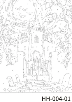 Haunted Houses Paint Marker-by-Number Kit by Artist's Loft®