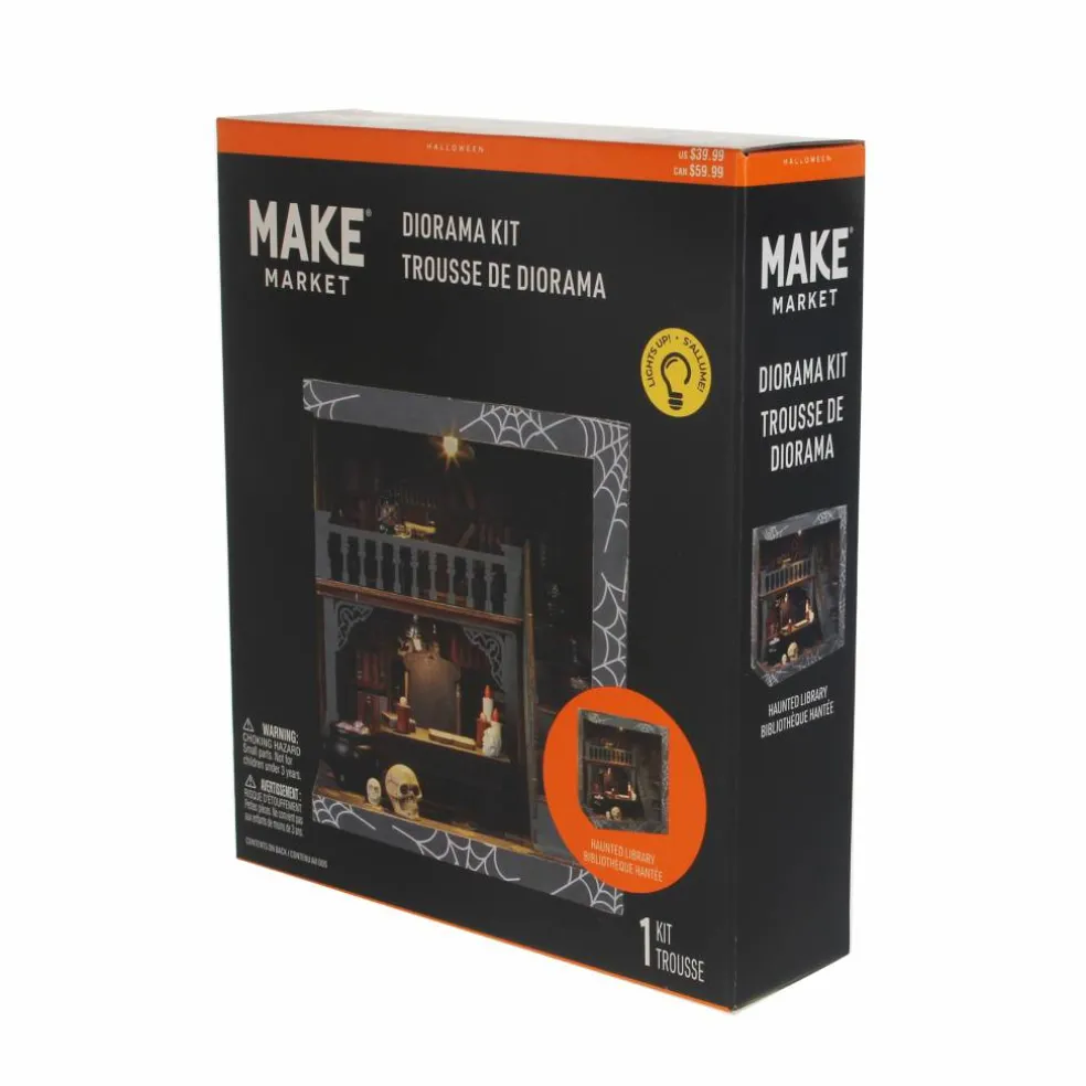 Haunted Library DIY Lighted Diorama Kit by Make Market®