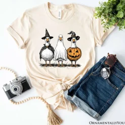 Haunting Honkers Goose T-Shirt, Funny Halloween Costumes Tee
