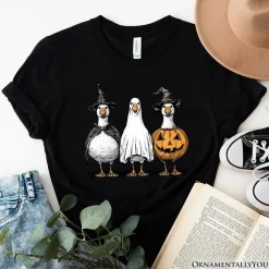 Haunting Honkers Goose T-Shirt, Funny Halloween Costumes Tee