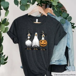Haunting Honkers Goose T-Shirt, Funny Halloween Costumes Tee
