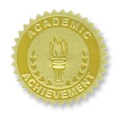 Hayes® Gold Foil Certificate Seals, 3 Packs of 54