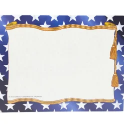 Hayes® Stars Border Certificate, 3 Packs of 50