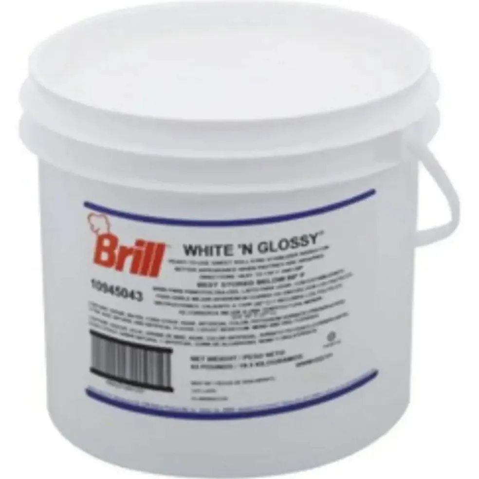 HC Brill Ready To Use White N Glossy Icing 43 Pound Bulk Pack