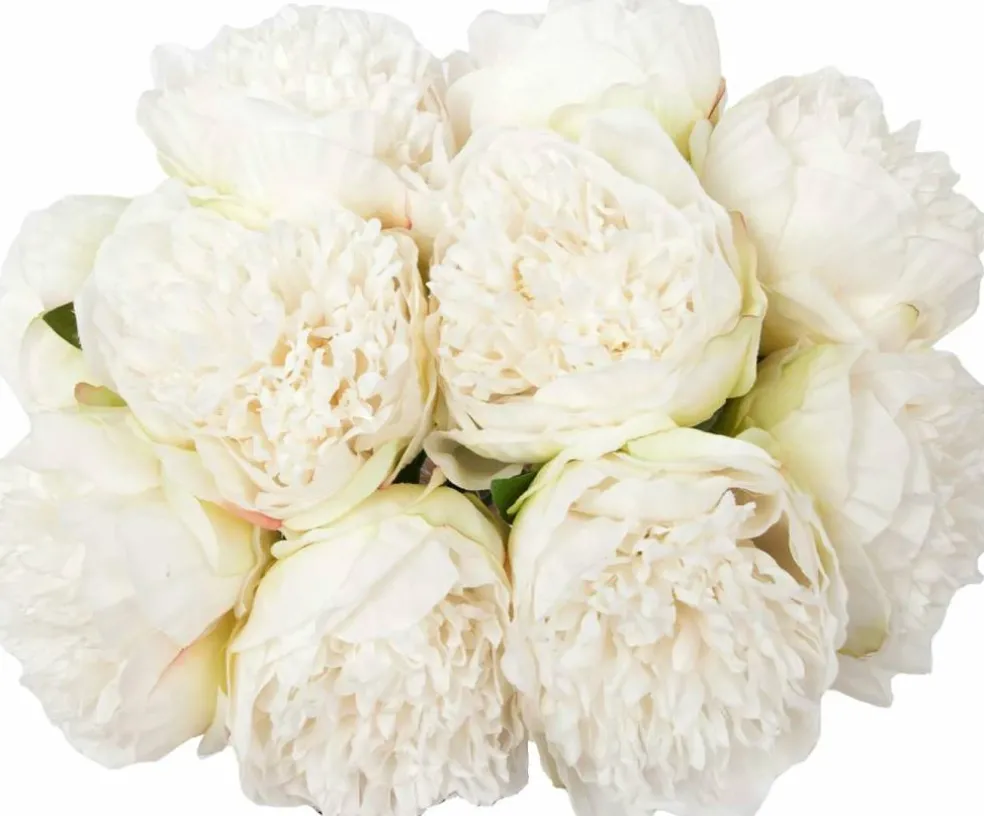 10 Heads Artificial Peony Silk Flowers for Home, Wedding, and Party Decor