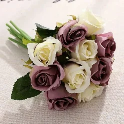 12 Head Silk Rose Flowers
