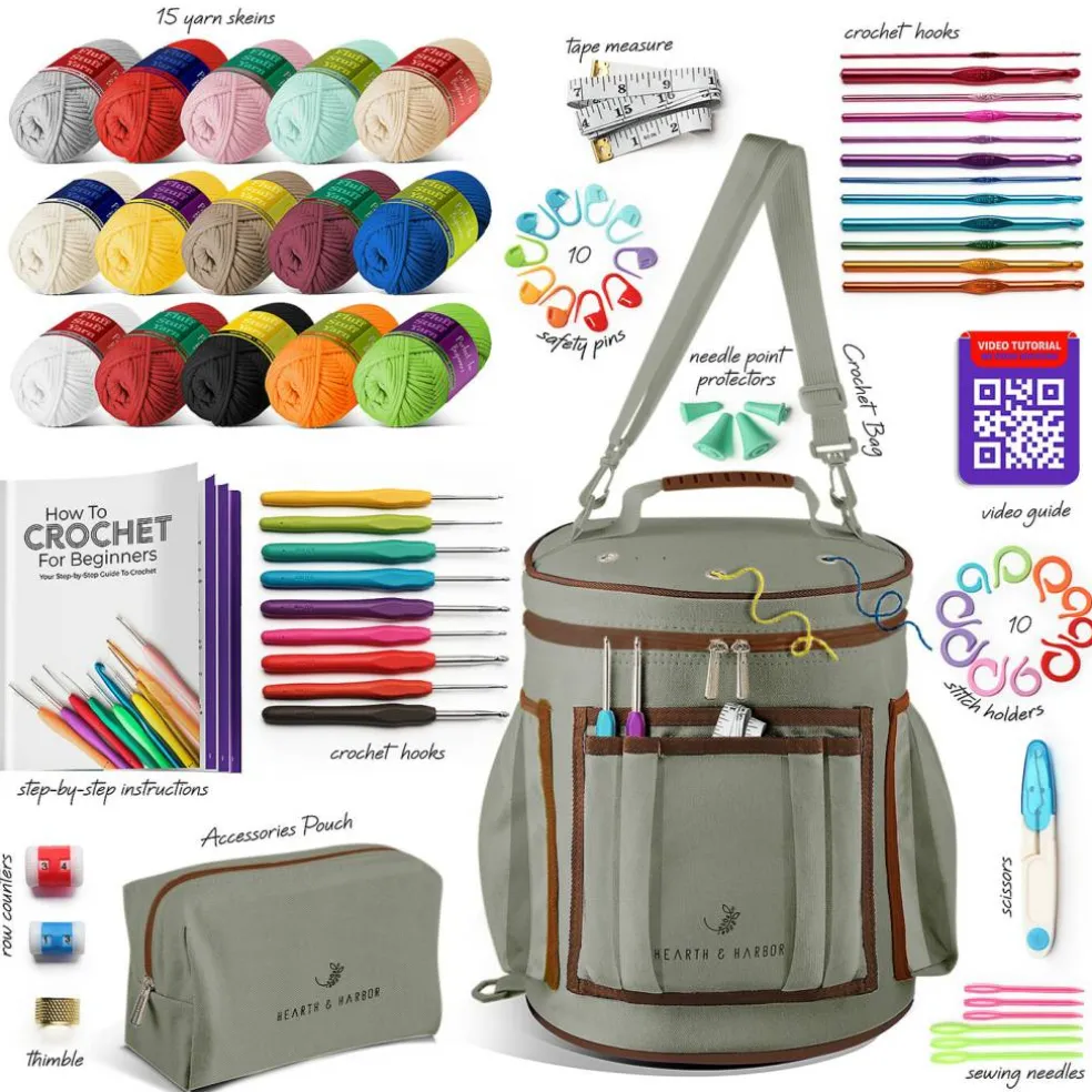 Hearth & Harbor Crochet Bag Organizer Kit