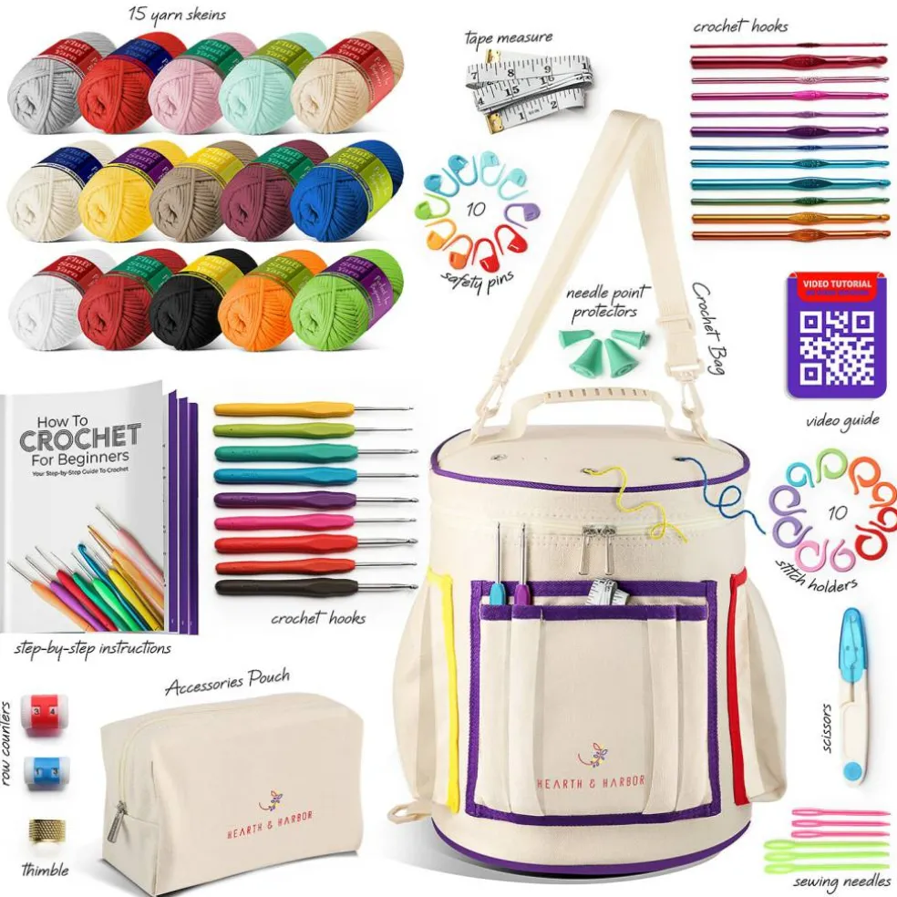 Hearth & Harbor Crochet Bag Organizer Kit