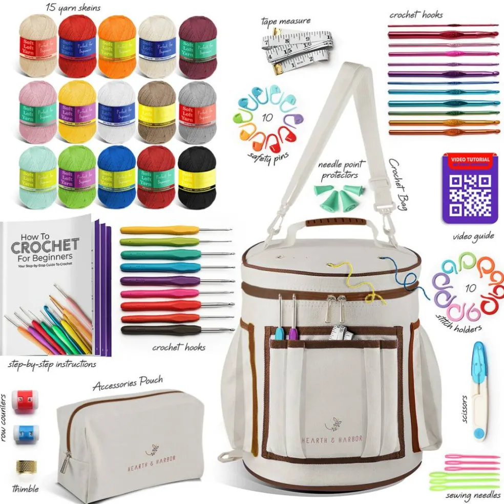 Hearth & Harbor Crochet Bag Organizer Kit