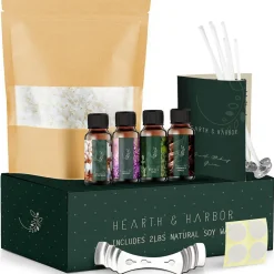 Hearth & Harbor DIY Natural Soy Wax Candle Making Kit