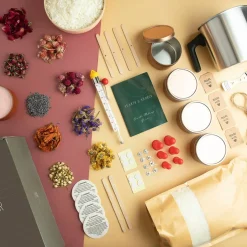 Hearth & Harbor DIY Natural Soy Candle Making Kit with Dried Flowers