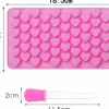 55 Heart Silicone Molds with Dropper