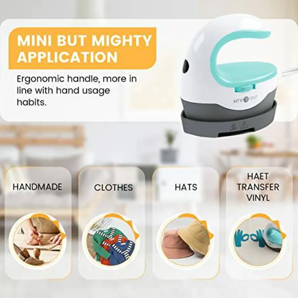 Heat Press Mini Heat Press Machine, Small Heat Press Portable Iron Press Machine for T Shirts, Hats, Heating Transfer Projects