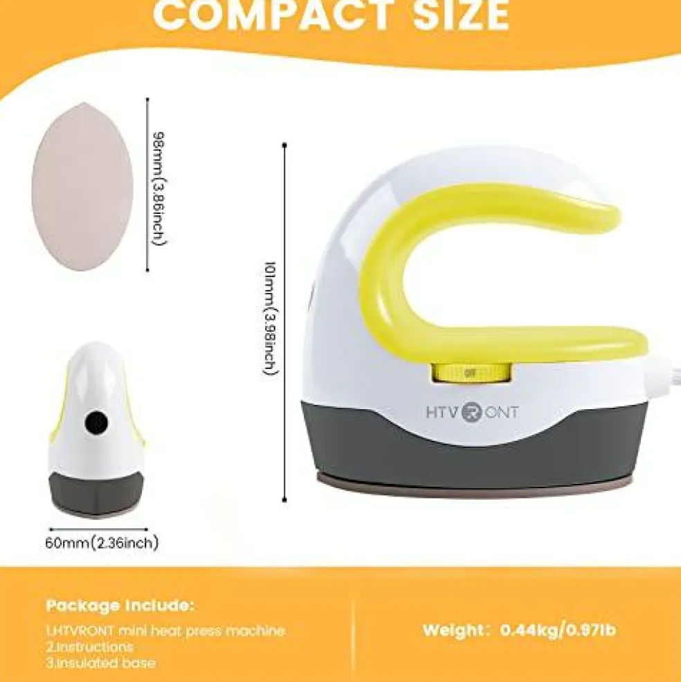 Heat Press Mini Heat Press Machine, Small Heat Press Portable Iron Press Machine for T Shirts, Hats, Heating Transfer Projects