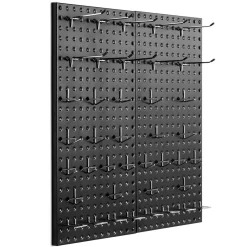 Heavy Duty Metal Pegboard Wall Organizer Steel Tool Storage Panel with Hooks