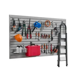 Heavy Duty PVC Slat Wall Panels 8 Pack Garage Wall Organizer System