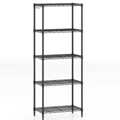 Heavy Duty 5-Tier Metal Storage Shelves Adjustable Wire Rack 750 lbs