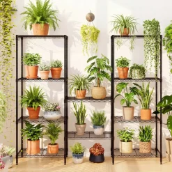 Heavy Duty 5-Tier Metal Storage Shelves Adjustable Wire Rack 750 lbs