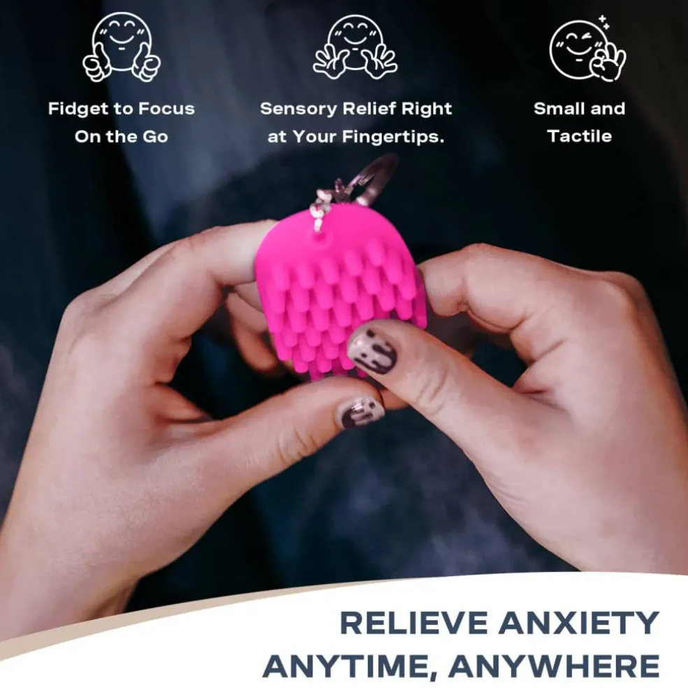 Hedgehog 2" Fidget Keychain