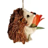 3.5" Hedgehog with Flower Decorative Natural Ornament by Ashland®