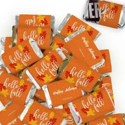 Hello Fall Candy Party Favors Hershey's Miniatures Chocolate by Just Candy - Autumn