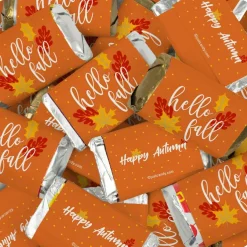 Hello Fall Candy Party Favors Hershey's Miniatures Chocolate by Just Candy - Autumn