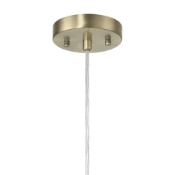 Hello Honey® Bella Natural Metal & Handwoven Wicker Drum Ceiling Light