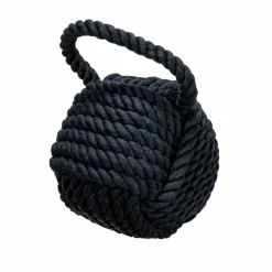 Hello Honey® 6" Black Nautical Rope Knot Decoration