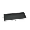 Hello Honey® Black Wood Tray with Glass Bottle Vases Set