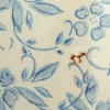 Hello Honey® 8" Blue & White Crackle Floral Terra Cotta Vase