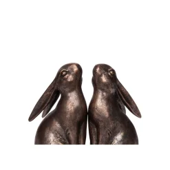 Hello Honey® Bronze Bunny Bookends Set