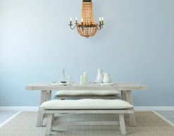 Hello Honey® 38" Brown Rustic Metal and Draped Wood Bead Chandelier