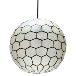 Hello Honey® Capiz Honeycomb Ceiling Light
