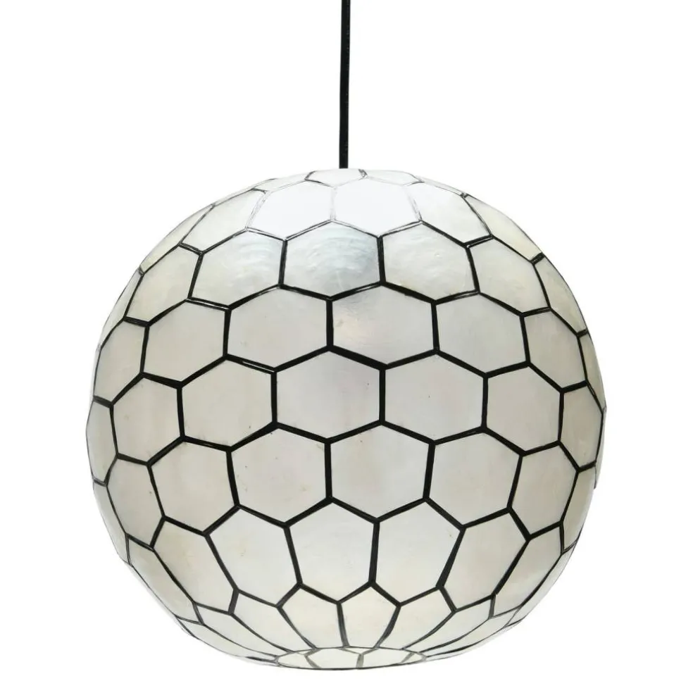 Hello Honey® Capiz Honeycomb Ceiling Light