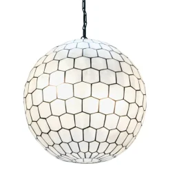Hello Honey® Capiz Honeycomb Ceiling Light