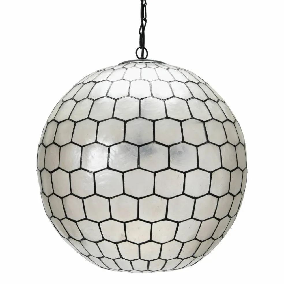 Hello Honey® Capiz Honeycomb Ceiling Light