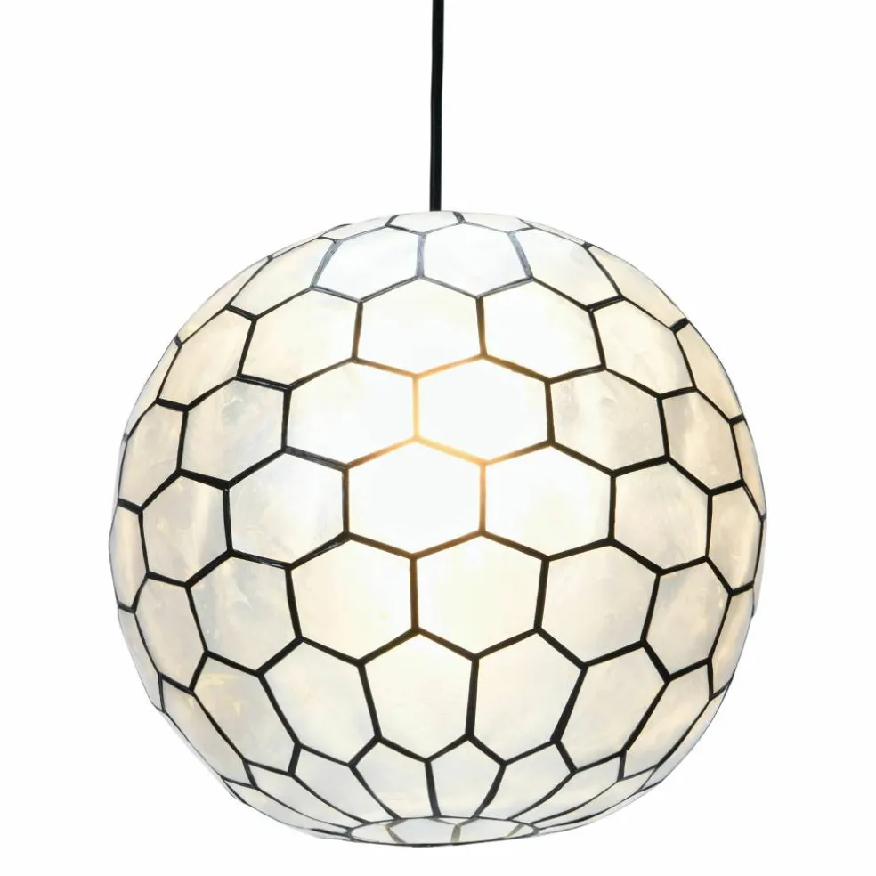 Hello Honey® Capiz Honeycomb Ceiling Light