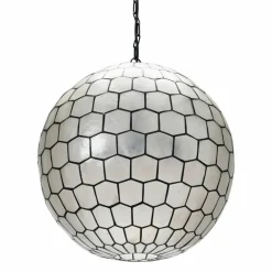 Hello Honey® Capiz Honeycomb Ceiling Light