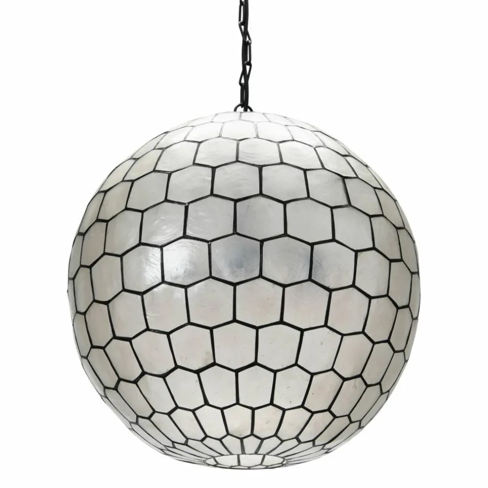 Hello Honey® Capiz Honeycomb Ceiling Light