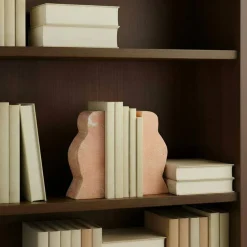 Hello Honey Decorative Travertine Wave Bookends