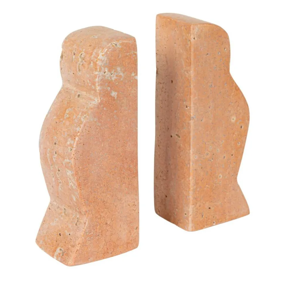 Hello Honey Decorative Travertine Wave Bookends