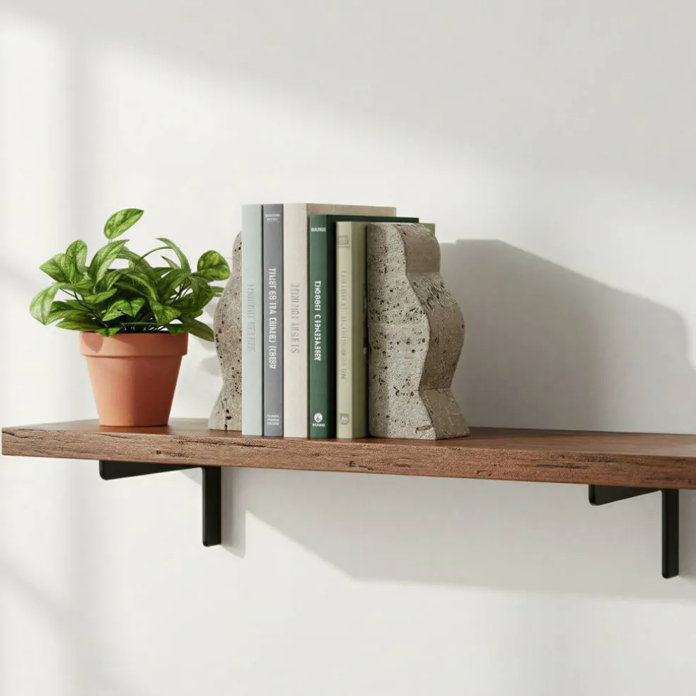 Hello Honey Decorative Travertine Wave Bookends