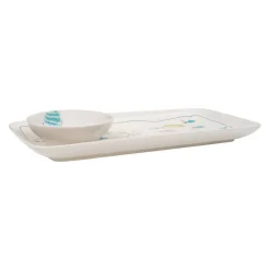 Hello Honey® Fish in the Sea Stoneware Rectangular Plate & Bowl Set