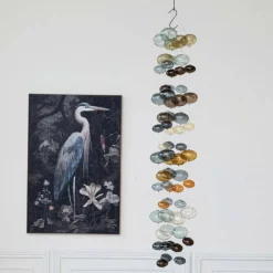 Hello Honey® 4ft. Blue Azure Bubbles Hand-Blown Glass Garland